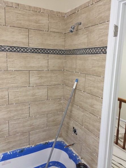Guest Shower Tiled 2